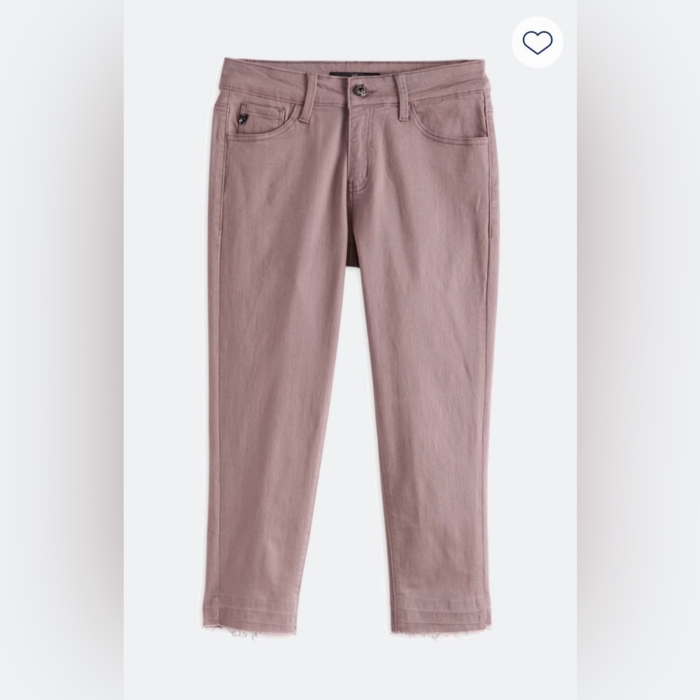 Kan Can Taupe Lilian Denim Capri